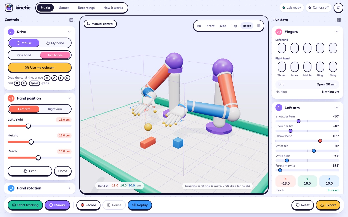 Two hand tracking